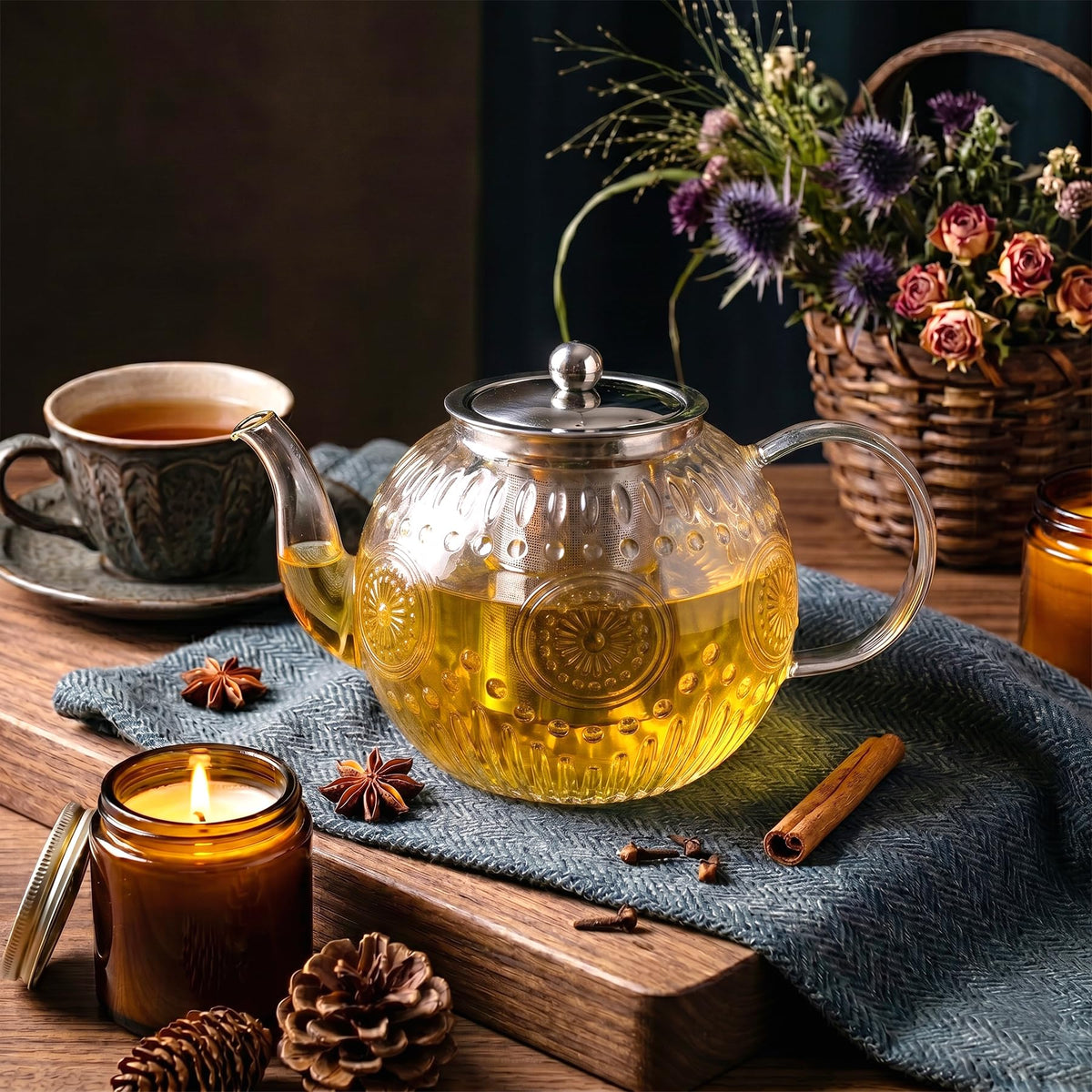 50OZ 1500ml Tea Pot