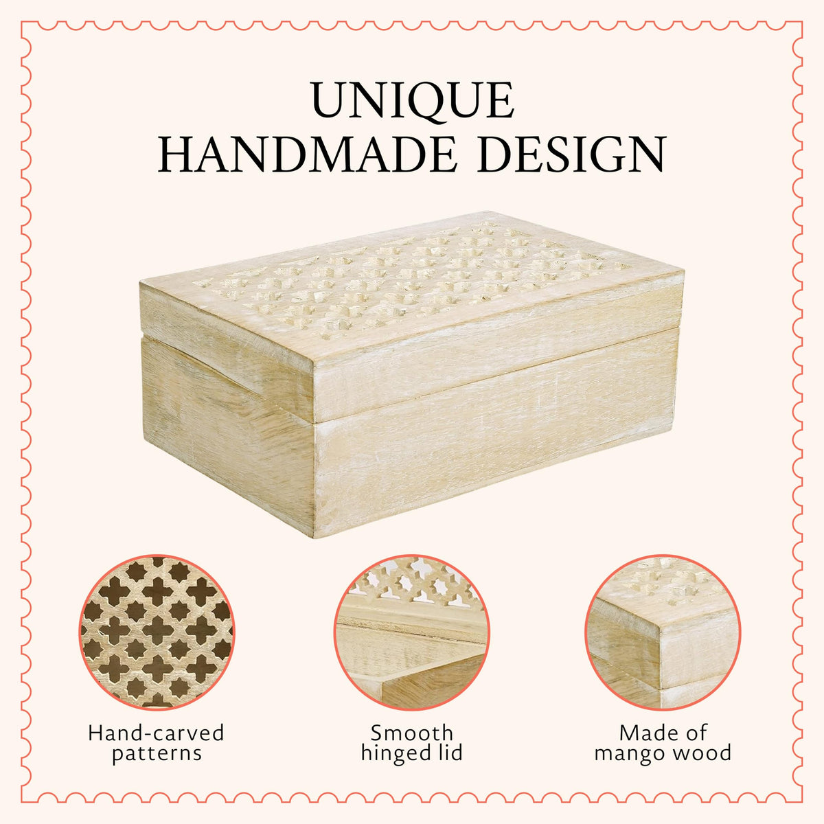 Trellis Mango Wood Box