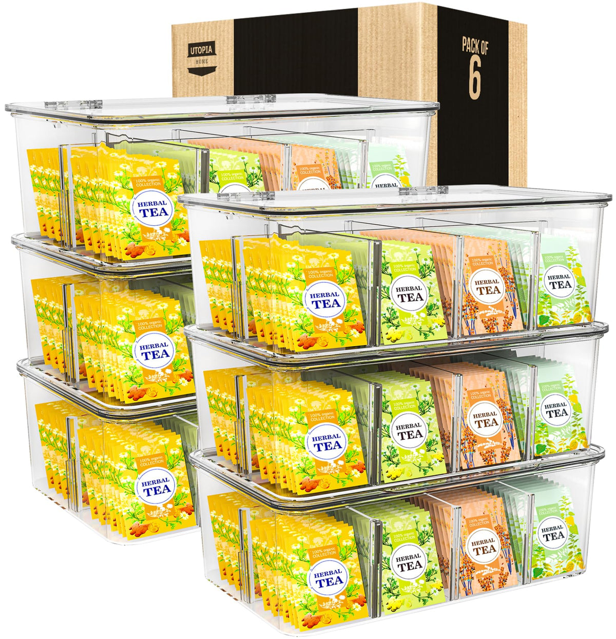 Tea Bag Organizer (6 Count)