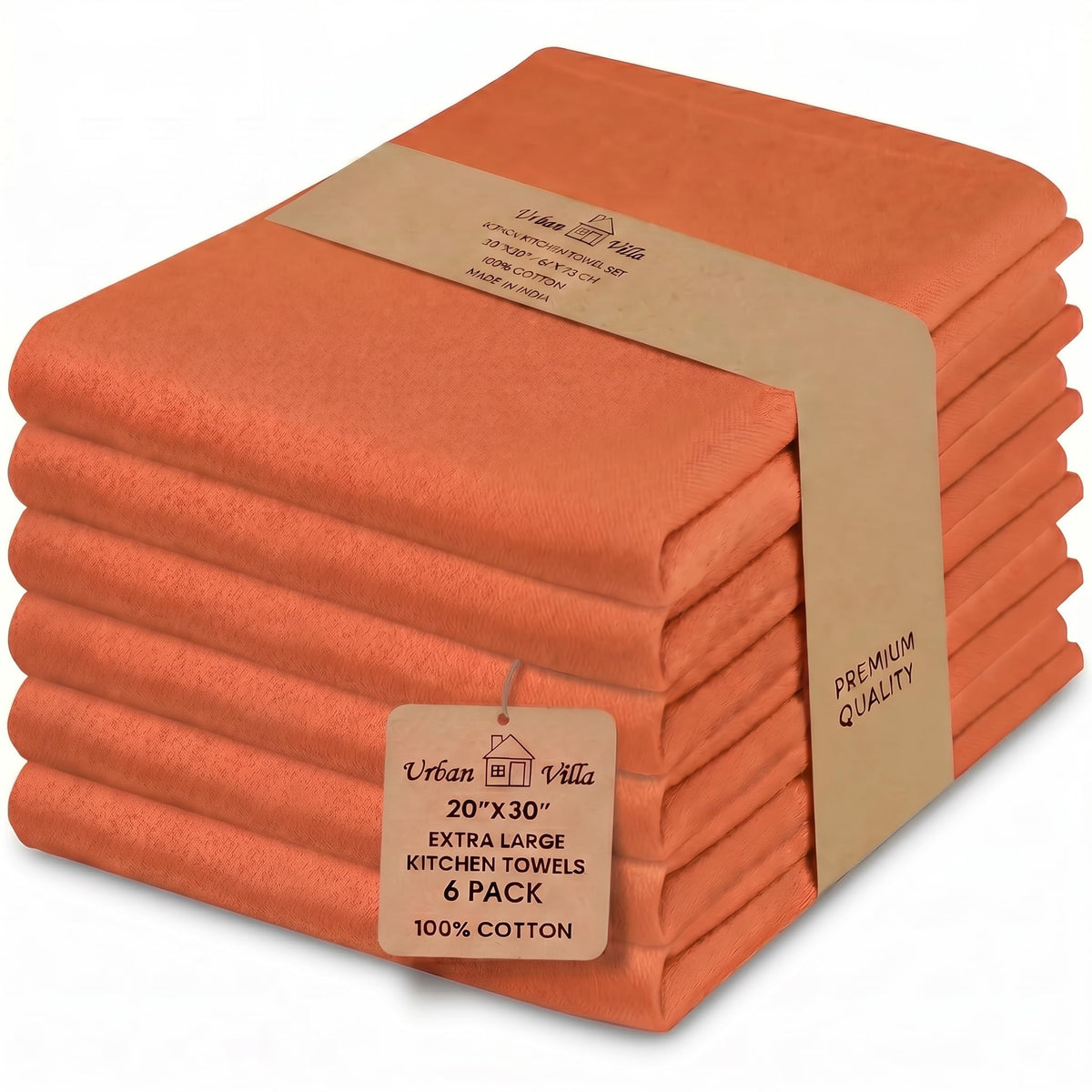 Kitchen Towels Cotton Dish Towels 20”x30” (6 Count)