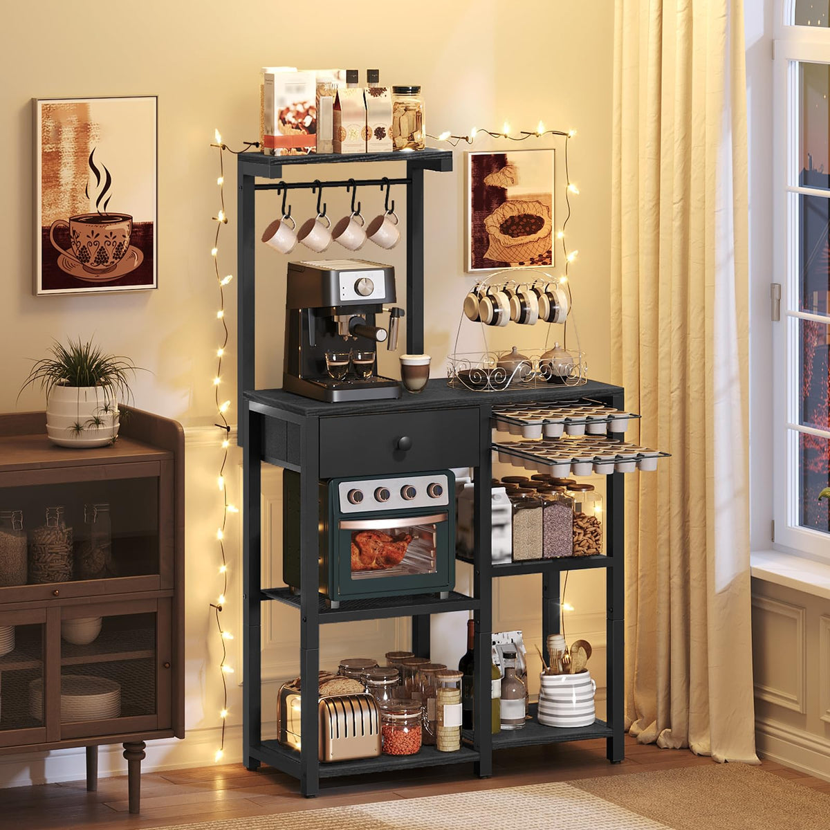 Bakers Rack with Storage