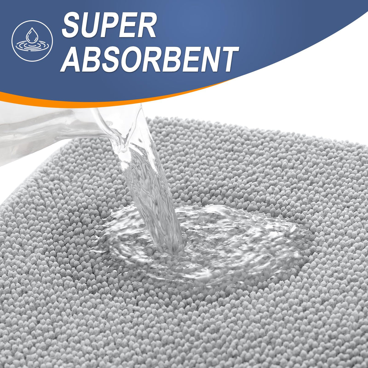 Memory Foam Large Bathroom Rug 44x32