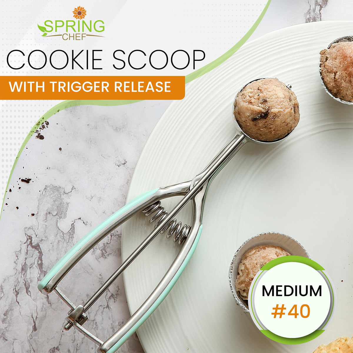 Medium Stainless Steel Cookie Scoop