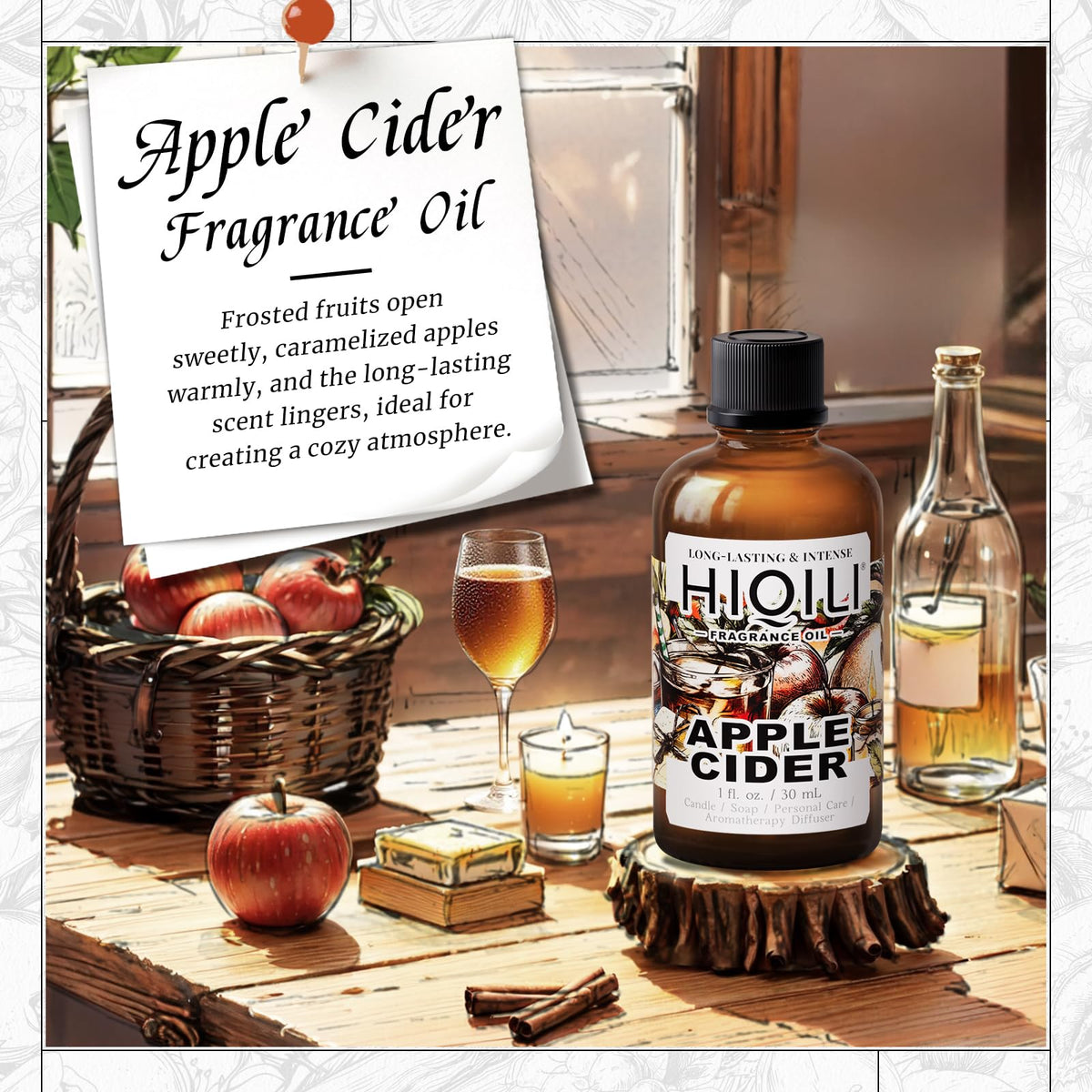 Apple Cider Fragrance Oil for Diffuser