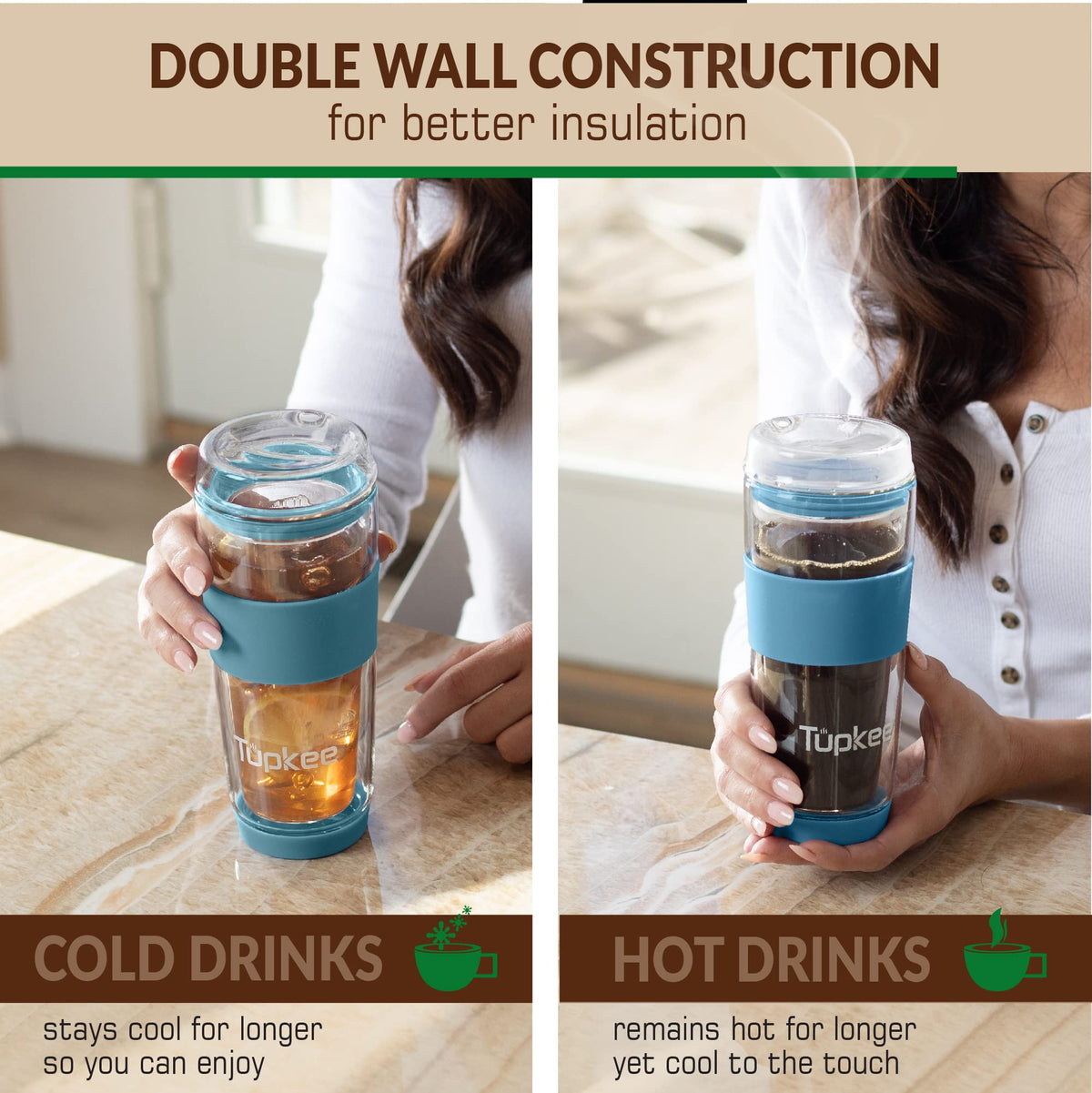 Double Wall All Glass Tumbler (2 Count)