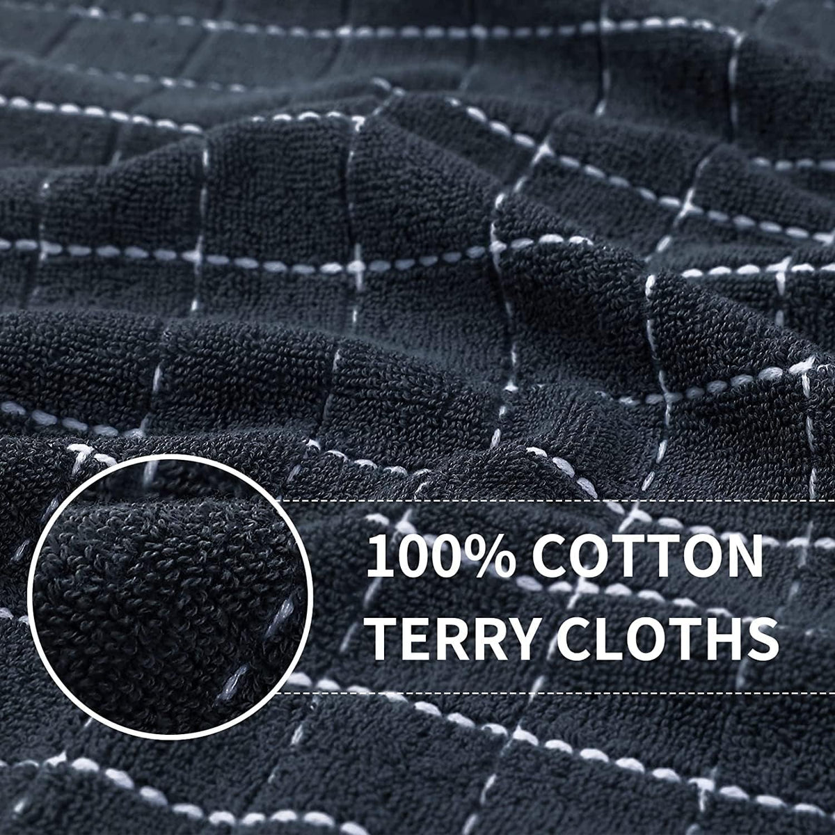 100% Cotton Terry Kitchen Towels (18 Count)