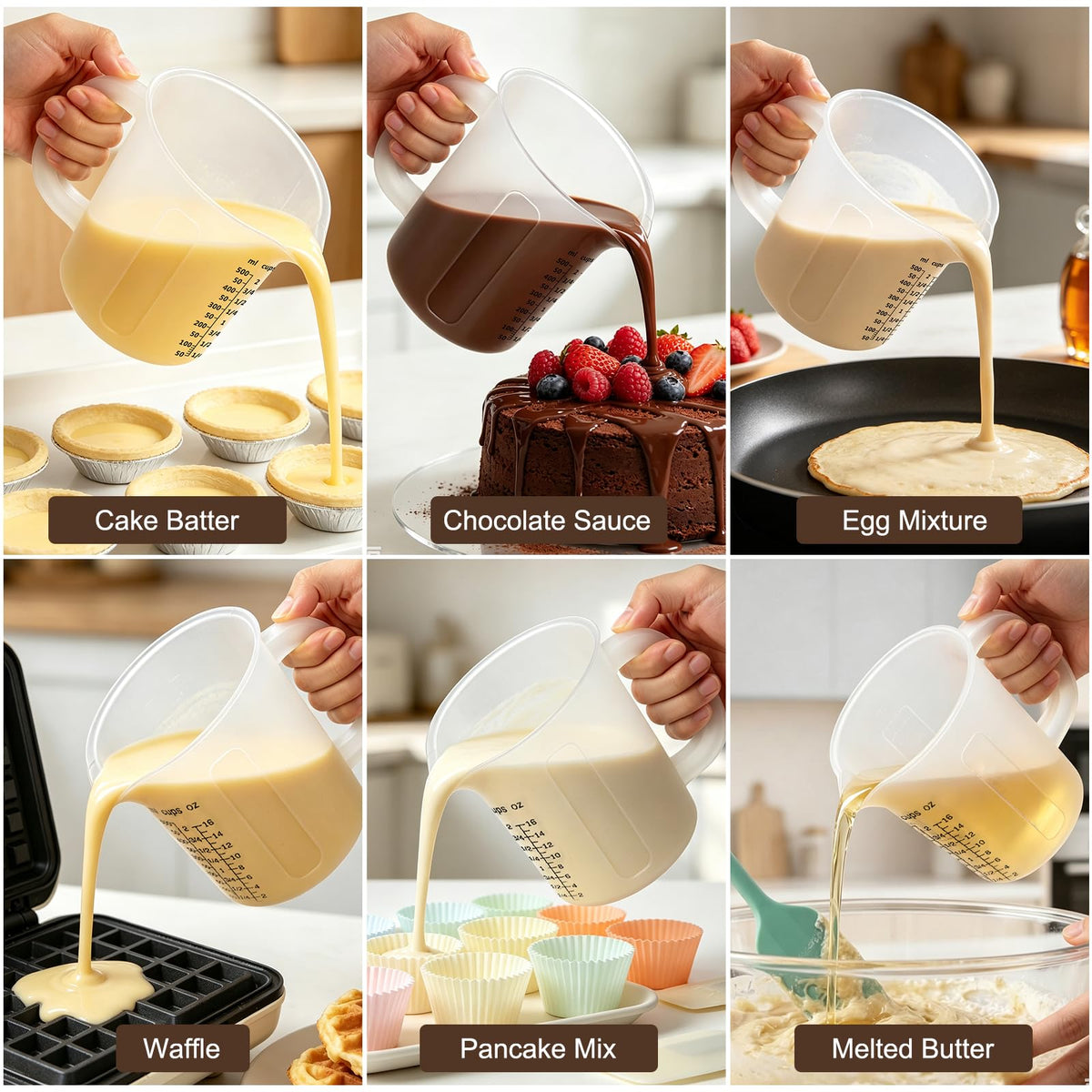 2 Cup Measuring Cups with Spout