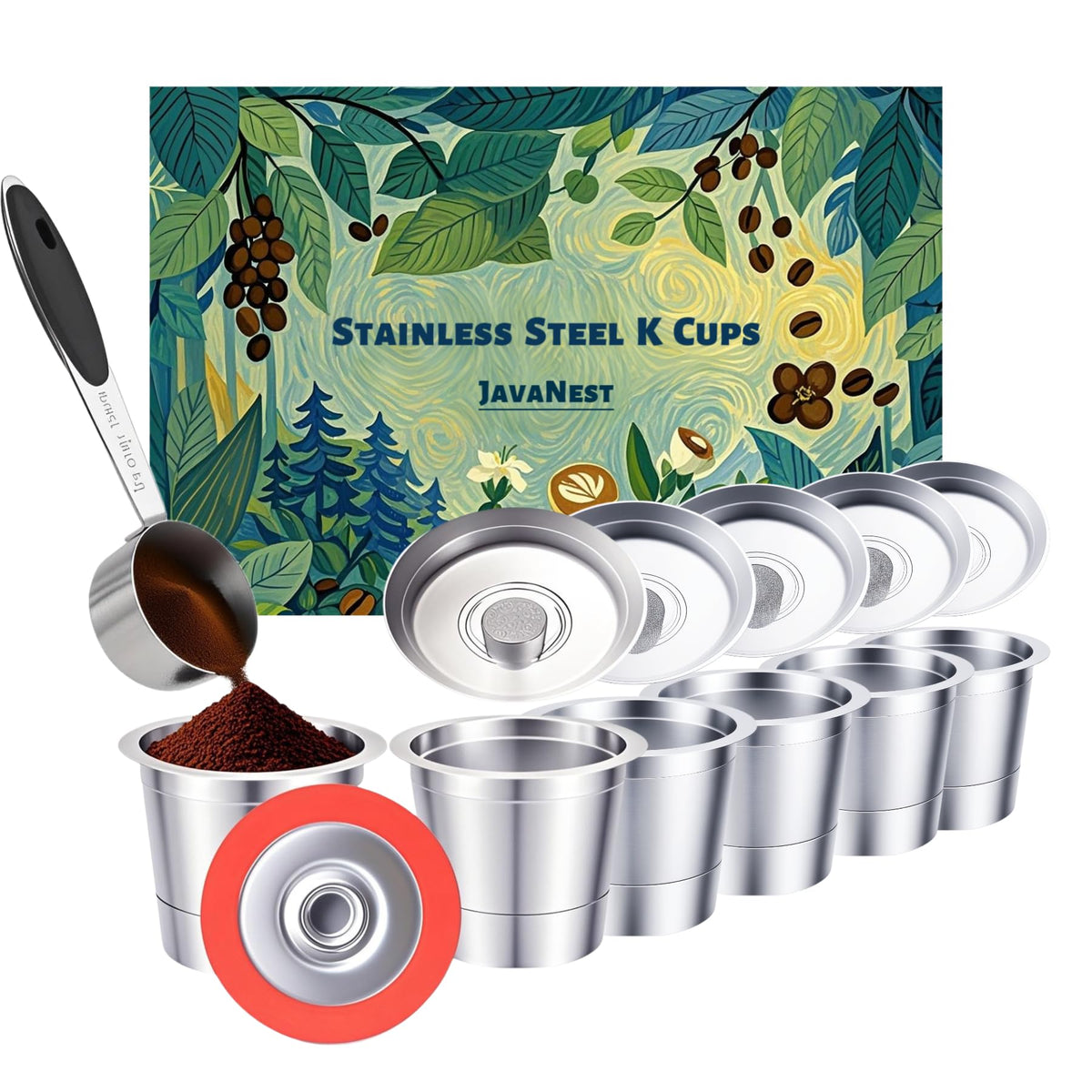 6 Pack Reusable K Cups for Keurig 2.0 & 1.0 (6 Count)