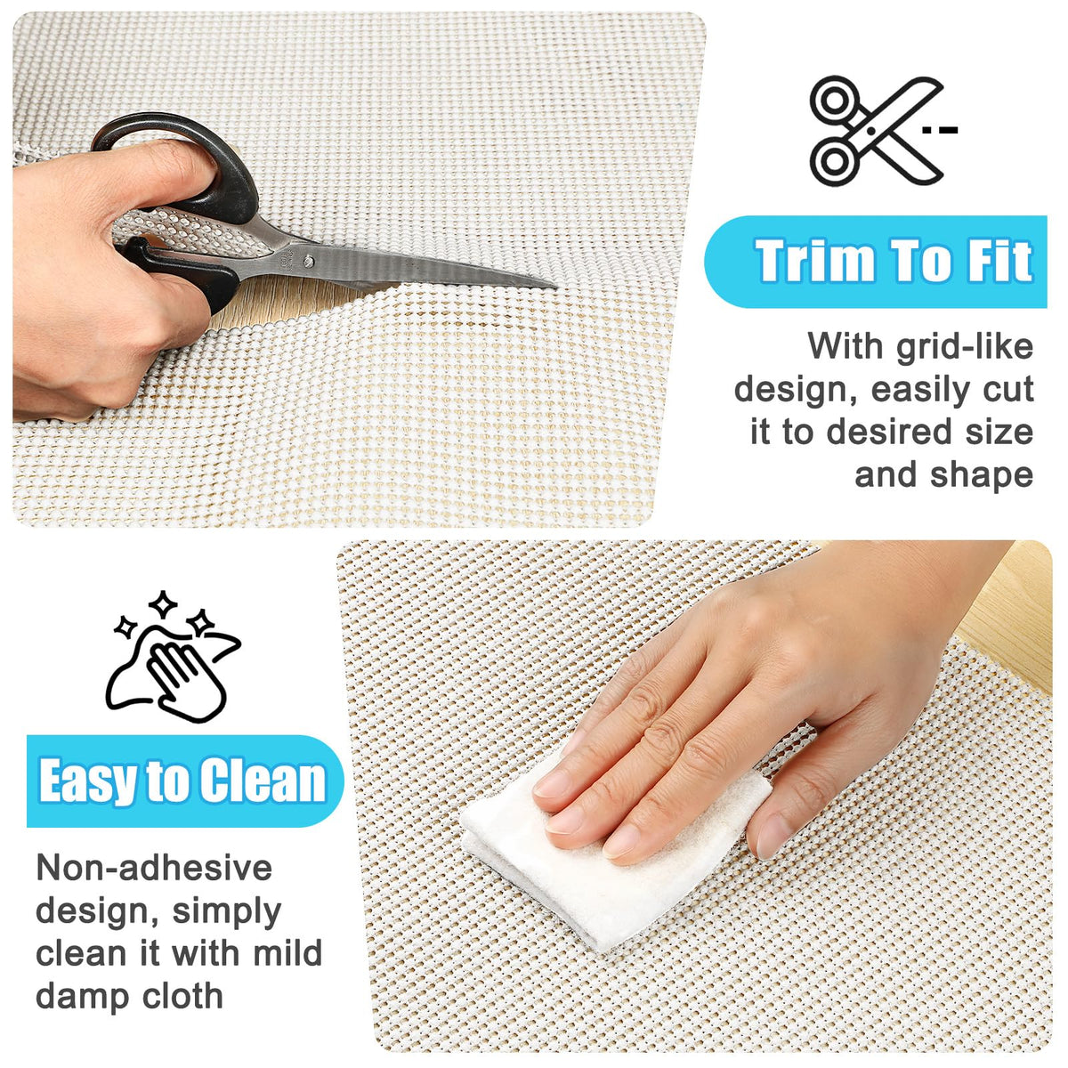 Non Slip Shelf Cabinet and Drawer Liner (472 Sq Ft)
