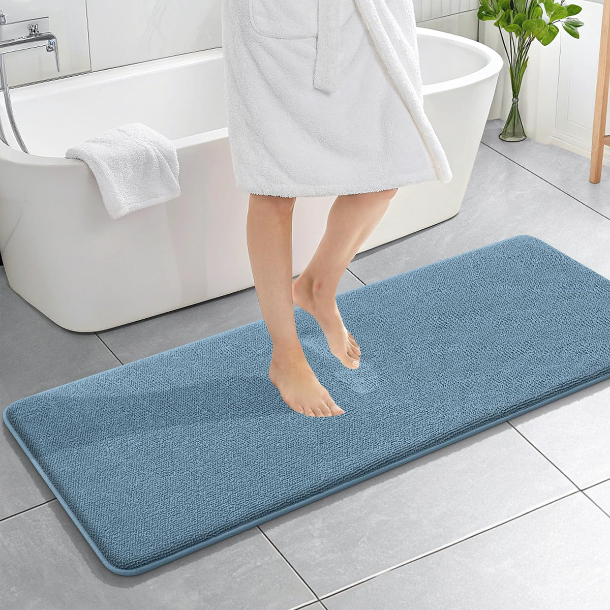 Memory Foam Bathroom Runner Rug 59x20