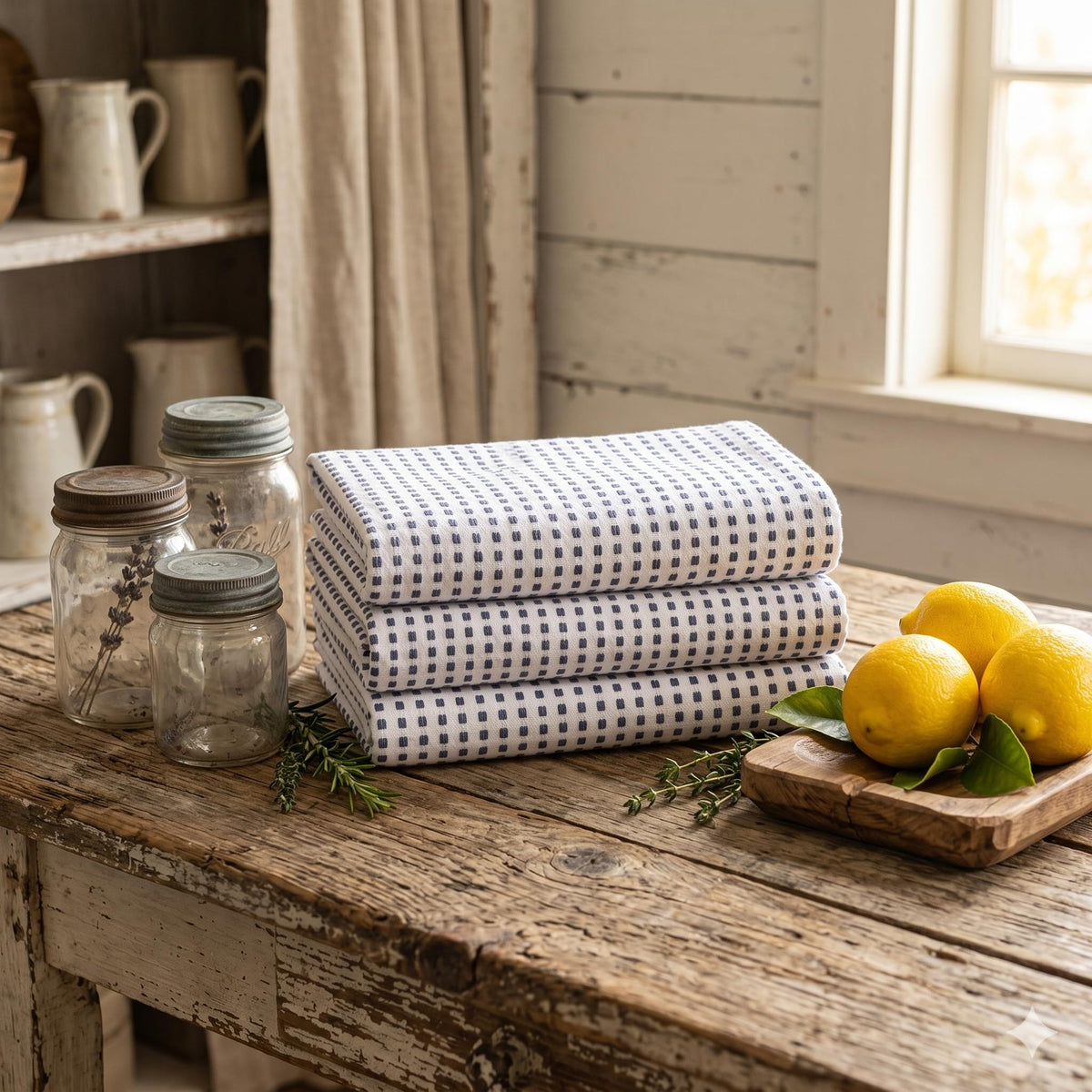 Kitchen Towels Cotton Dish Towels 20”x30” (6 Count)