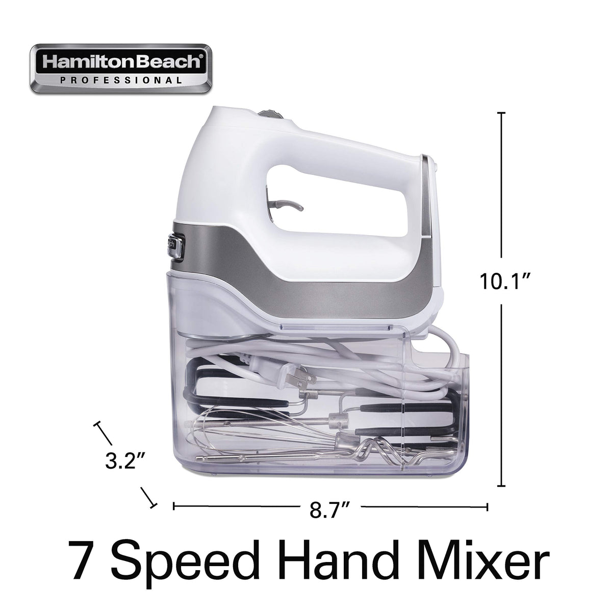 7 Speed Digital Electric Hand Mixer with High