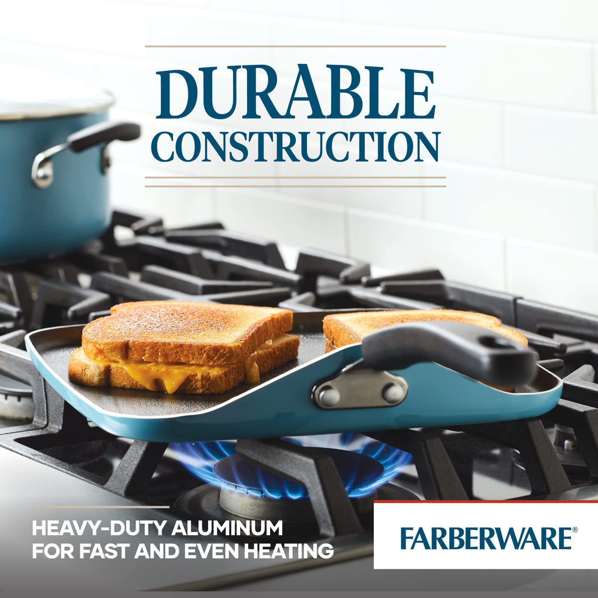 Cookstart DiamondMax Nonstick Square Grill Pan