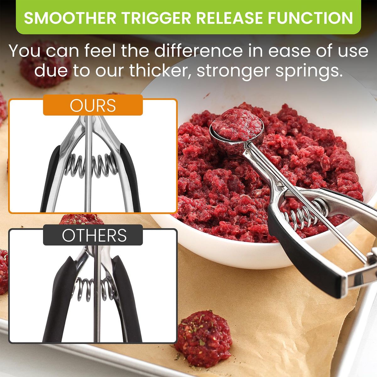 Small Stainless Steel Melon Baller Scoop