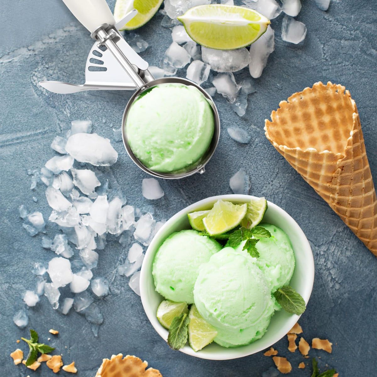2 Pcs Ice Cream Scooper with Trigger (2 Count)