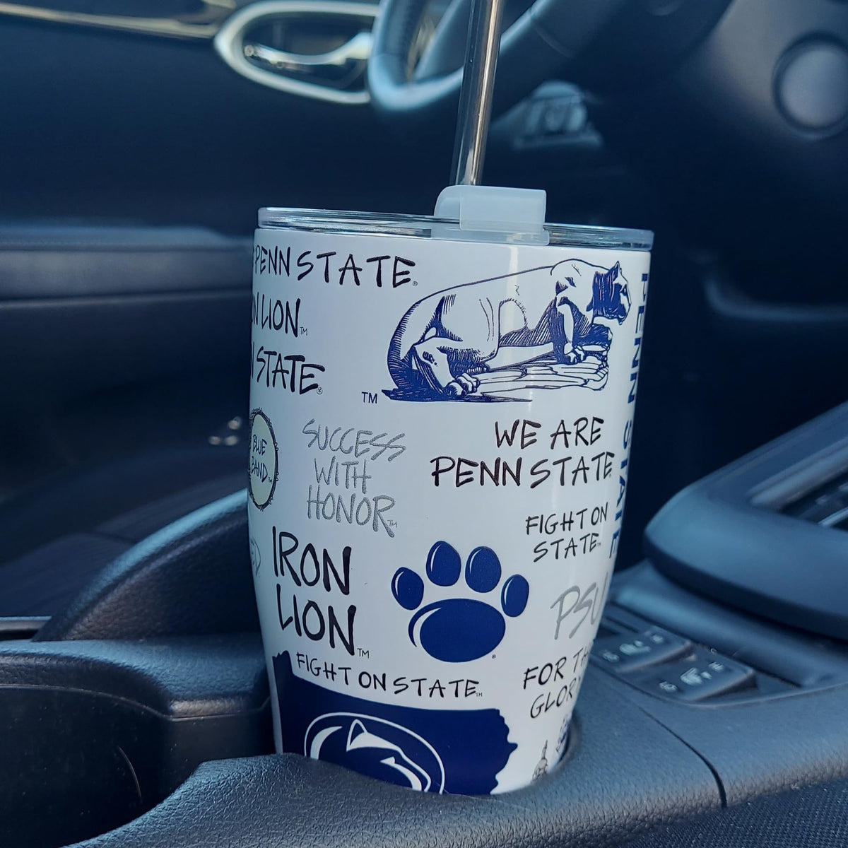 Penn State University 30oz Stainless Steel 3D Icon Travel Mug