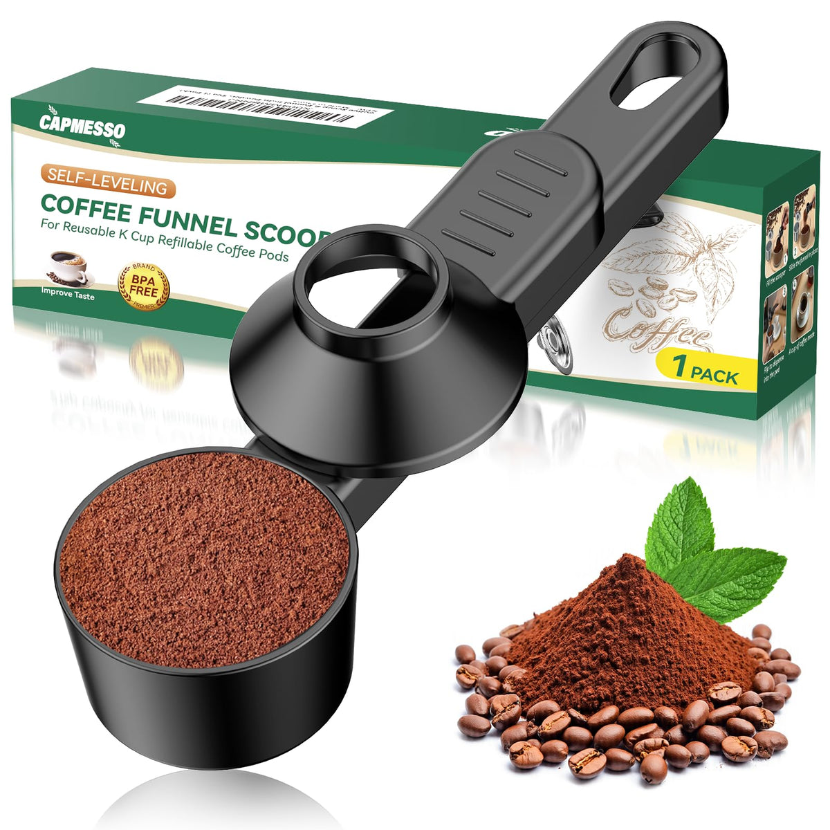 Coffee Scoop for Reusable K Cup