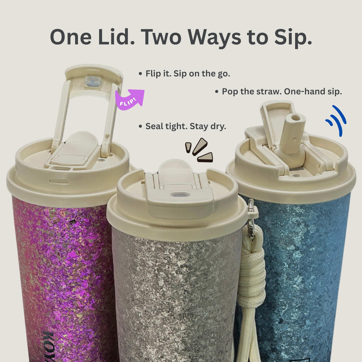 Ti Zero 16oz Titanium Tumbler [Cosmic Amethyst]