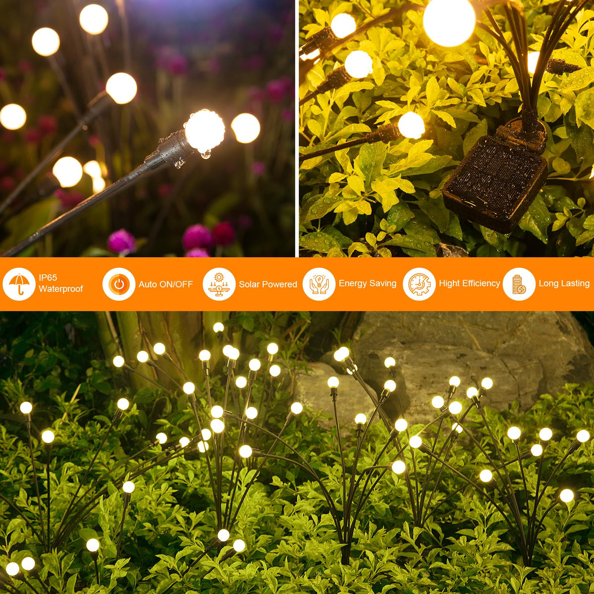 Solar Lights Outdoor (4 Count)