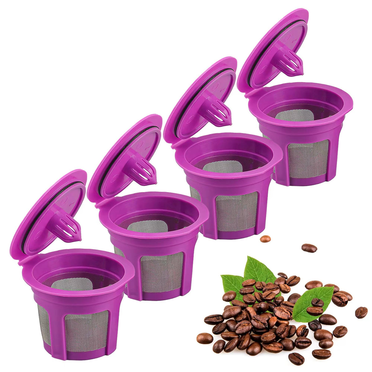 4 Pack Reusable K Cups Filters (4 Count)