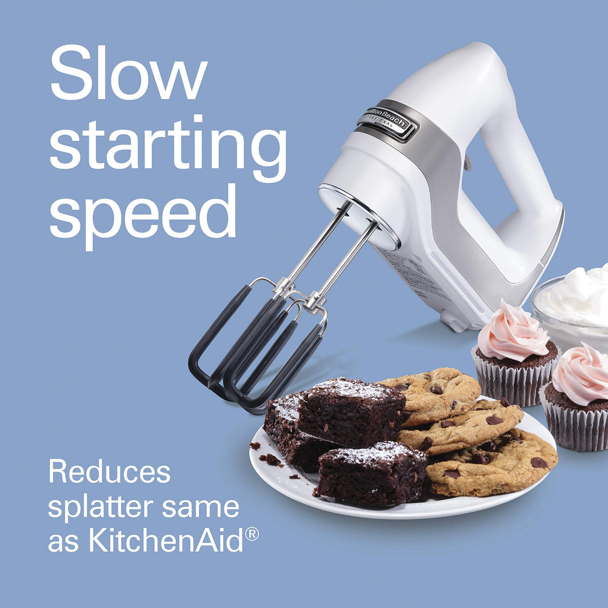 7 Speed Digital Electric Hand Mixer with High