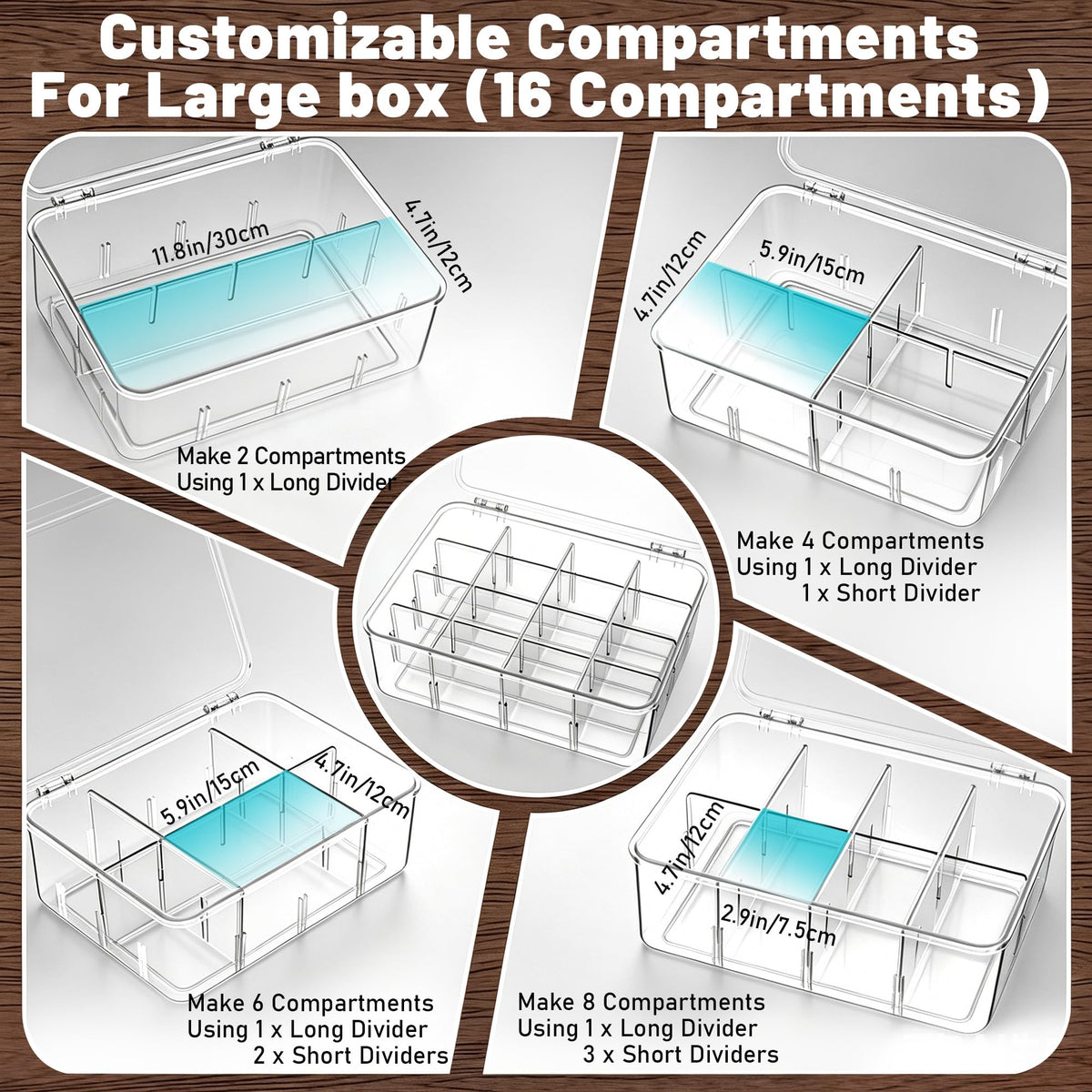 Tea Bag Organizer (24 Compartments)