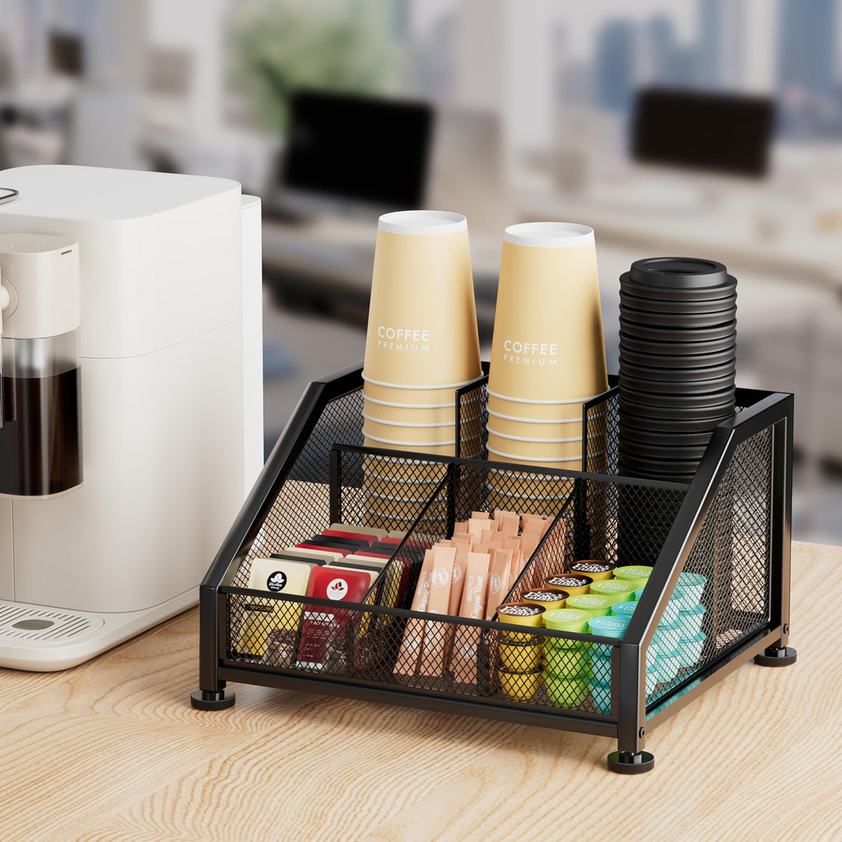 Coffee Bar Organizer for Countertop