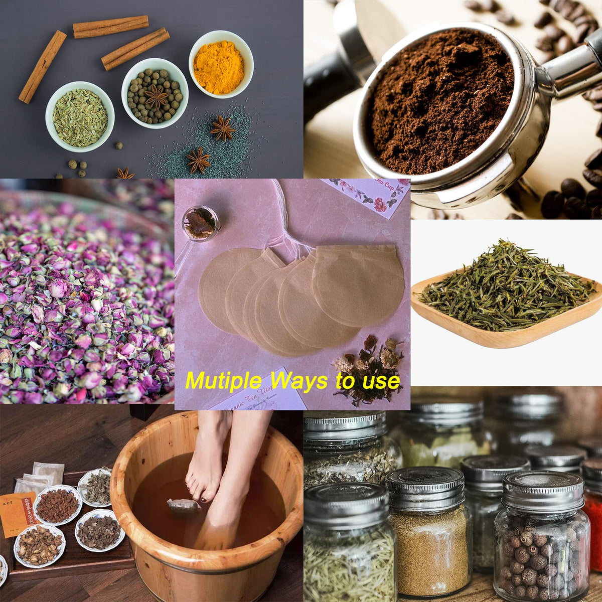 400pcs Loose Leaf Tea Empty Tea Bags (400 Count)