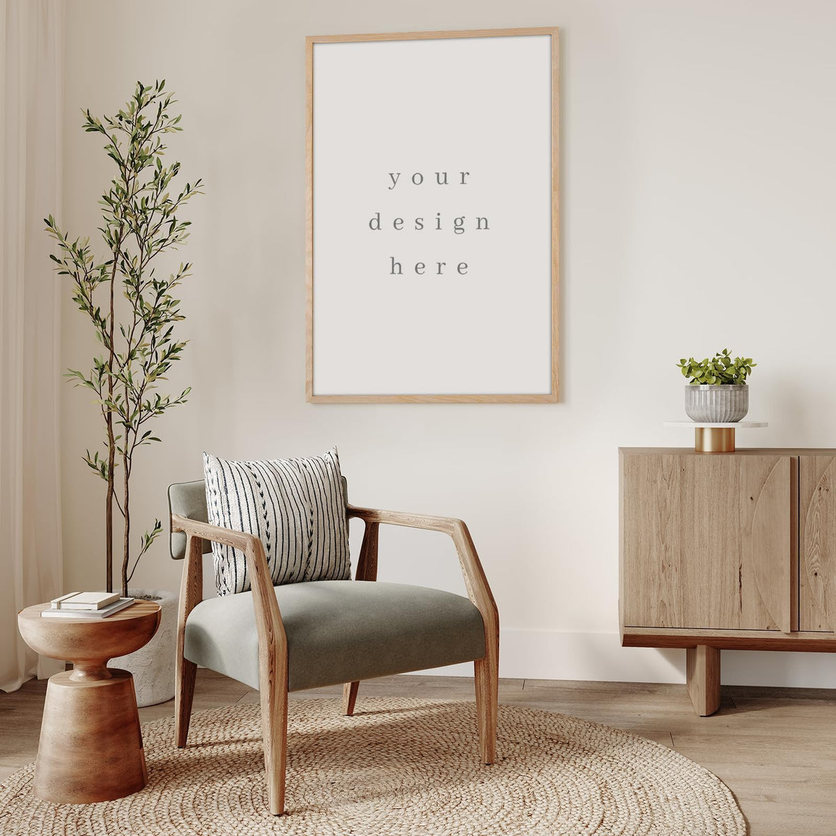 18x24 Solid Oak Wood Picture Frame
