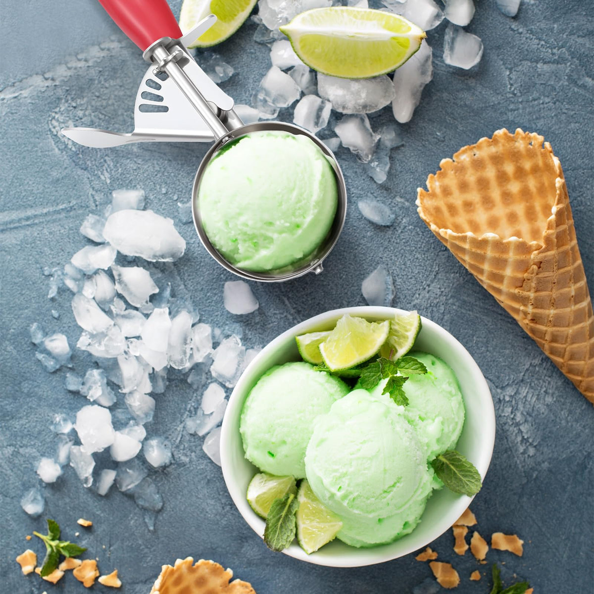 2 Pcs Ice Cream Scooper with Trigger (2 Count)