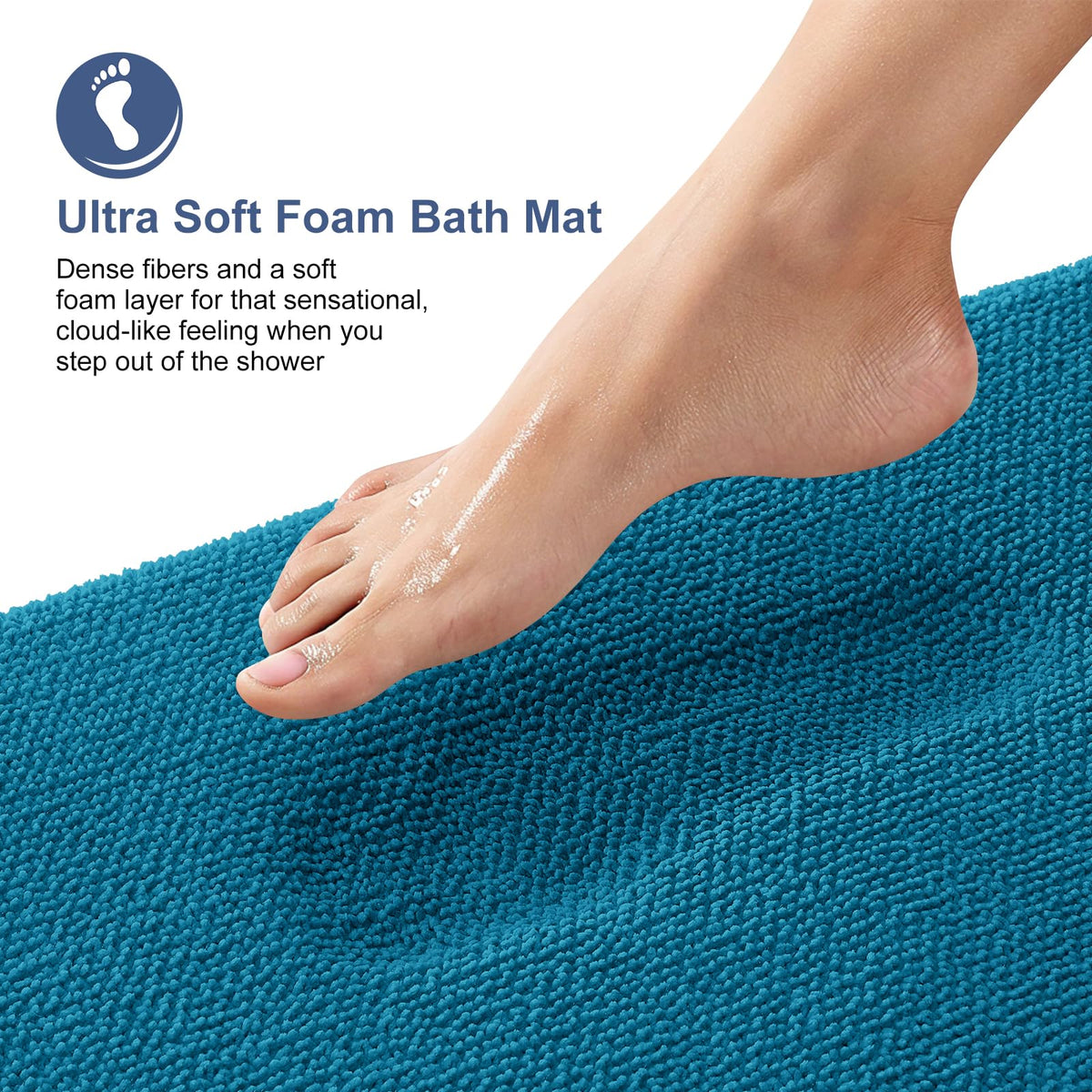 Memory Foam Bathroom Runner Rugs 59x20