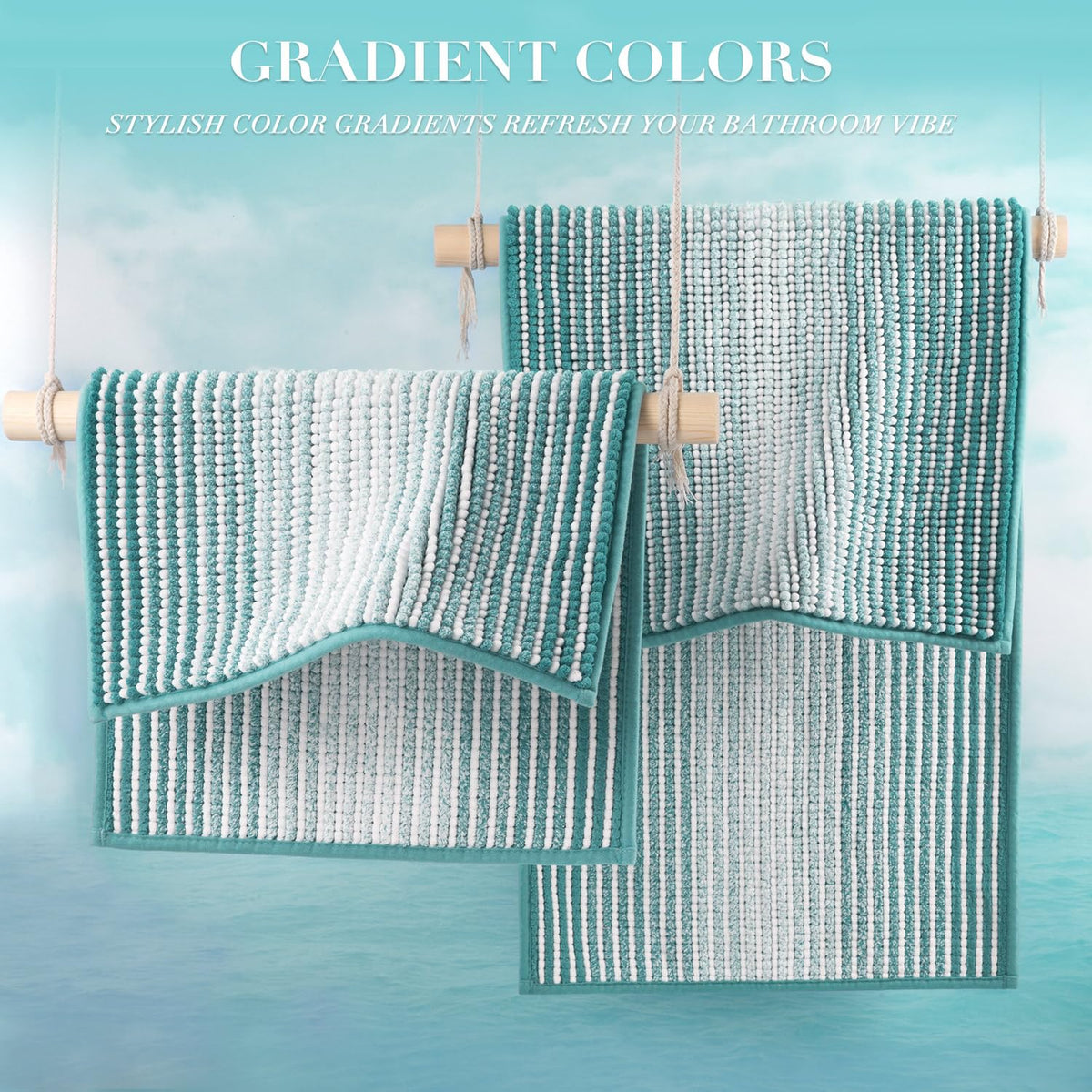 Bathroom Rugs Sets 2 Piece (15.93 Sq Ft)