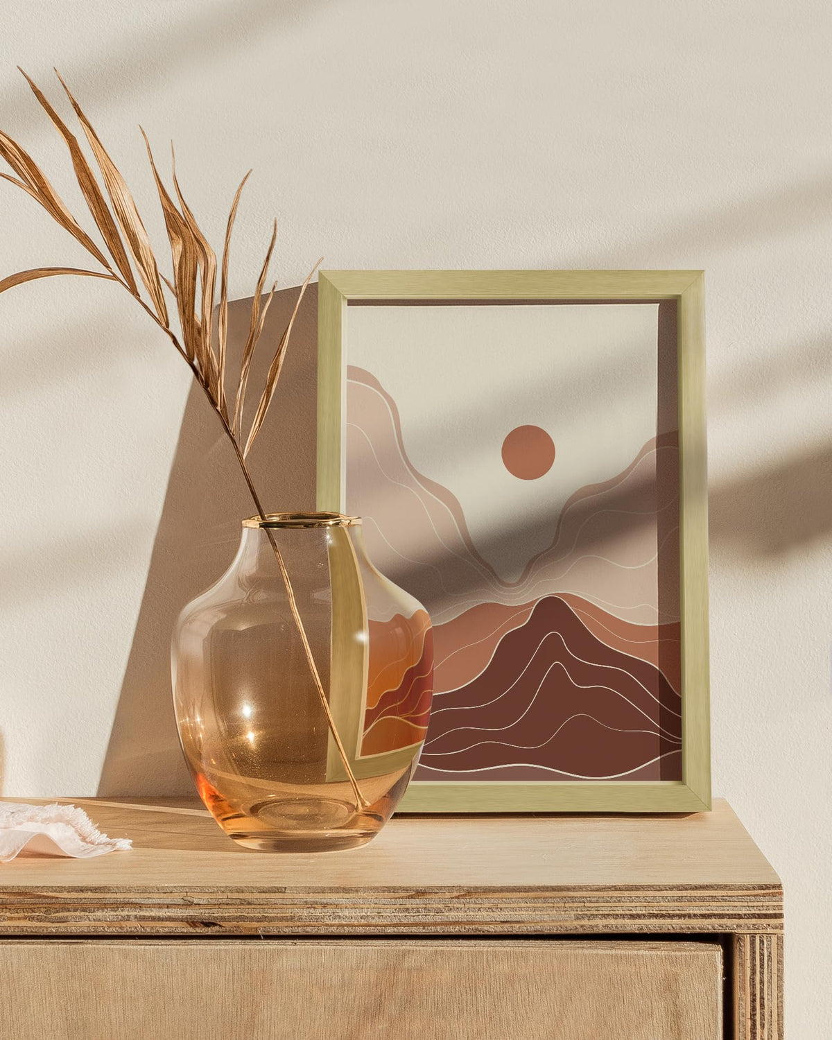 6x8 Gold Metal Picture Frame