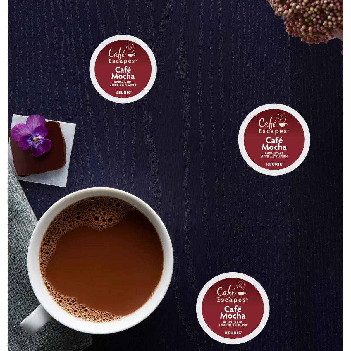 Cafe Escapes Cafe Mocha Coffee Beverage (48 Count)