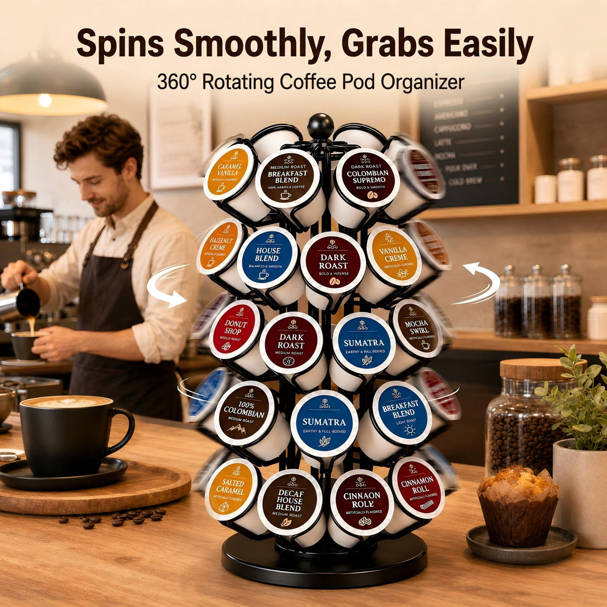 K Cup Holder Coffee Pod Holder Storage Organizer Stand