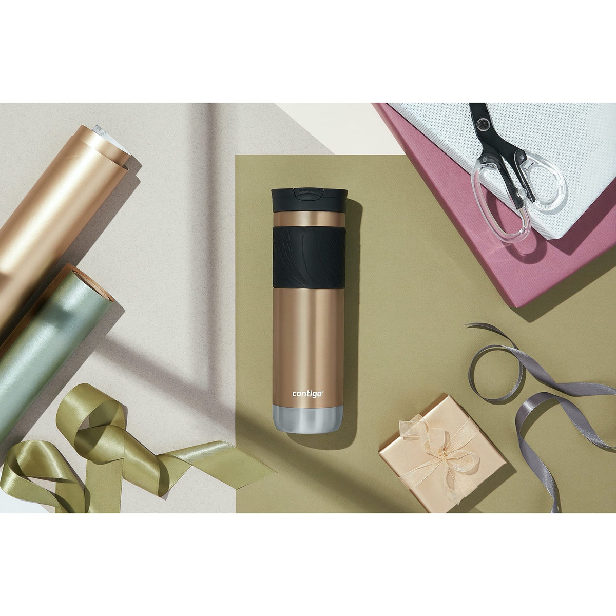 Byron 2.0 Stainless Steel Travel mug with Snapseal Lid and Grip