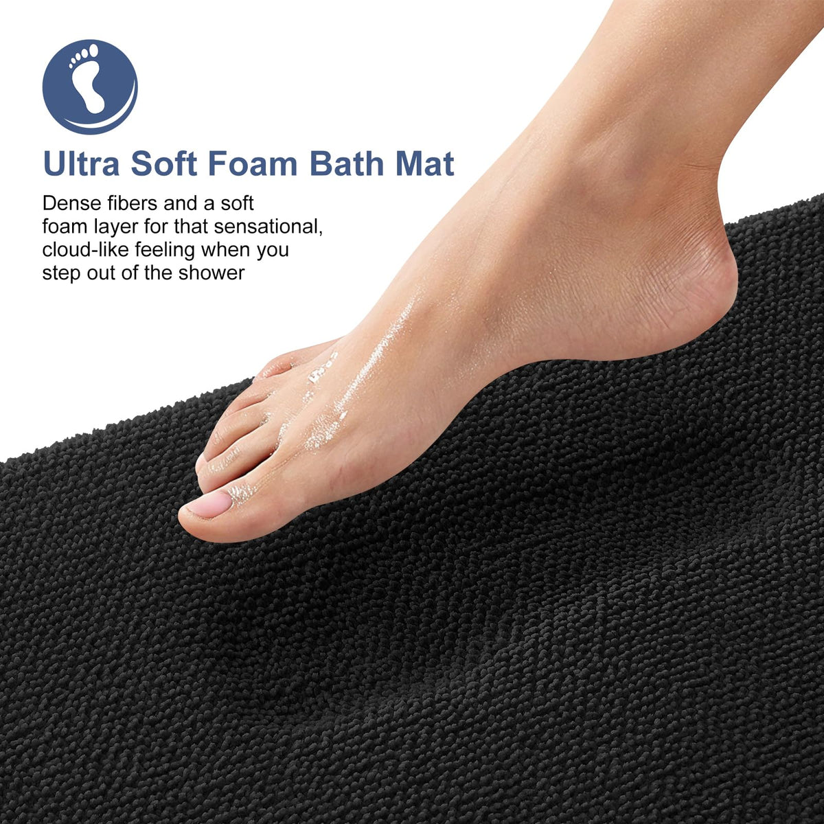 Memory Foam Bathroom Runner Rugs 59x20