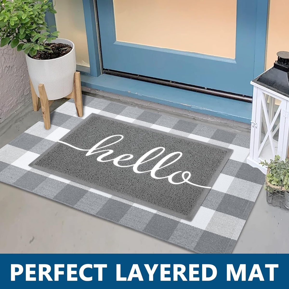 Funny Hello Mats Outdoor (4.46 Sq Ft)