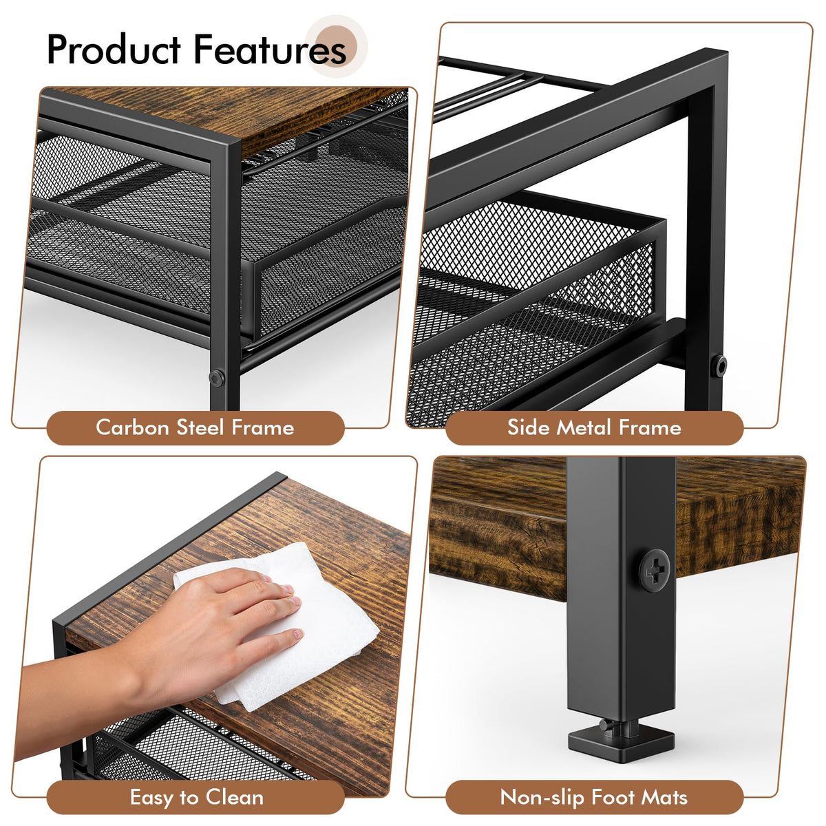 Coffee Bar Organizer for Countertop