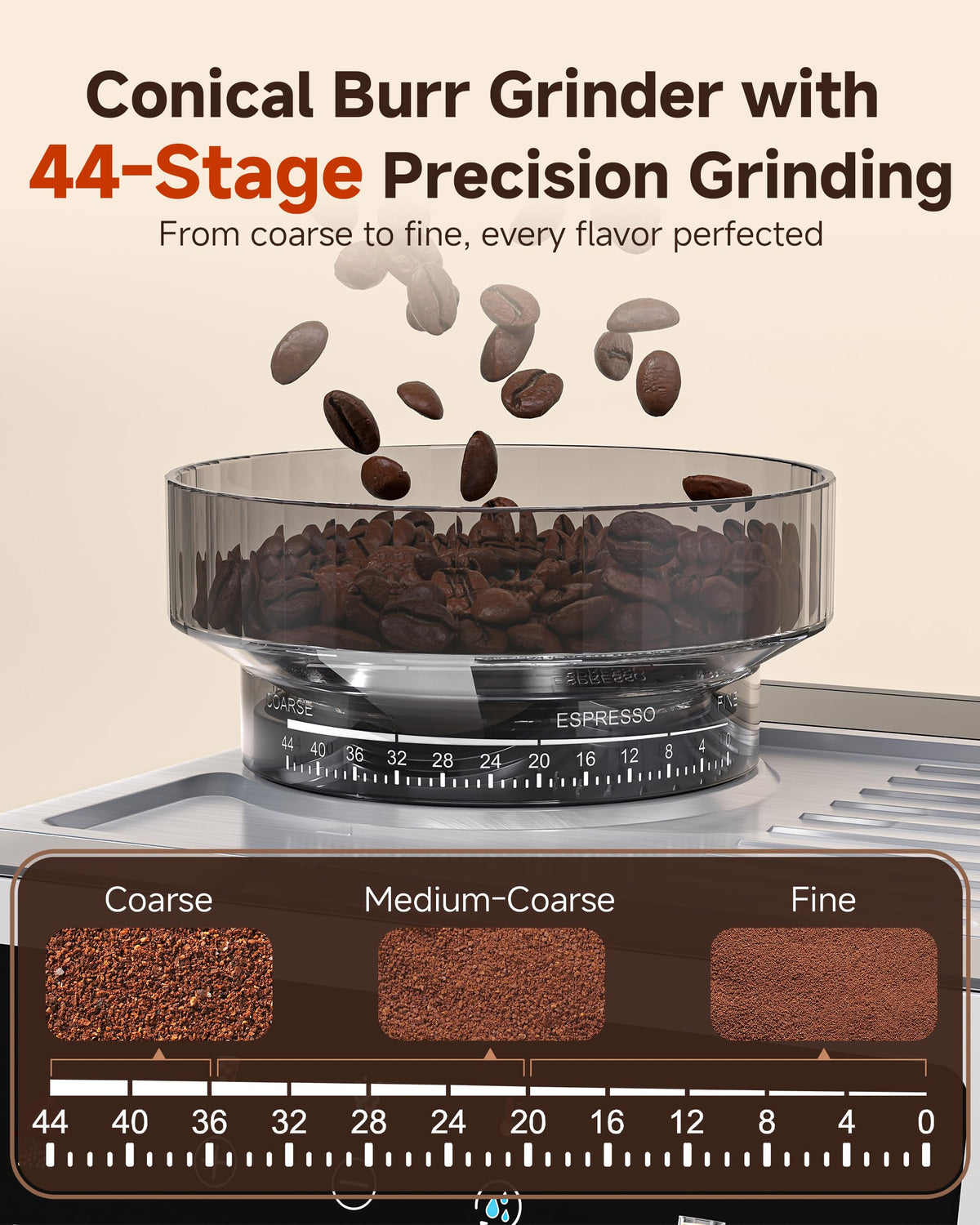 Espresso Machine With Grinder
