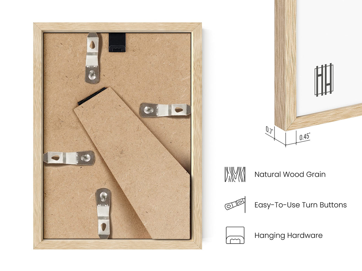 4x6 Natural Oak Wood Photo Frame Set of 25 (25 Count)