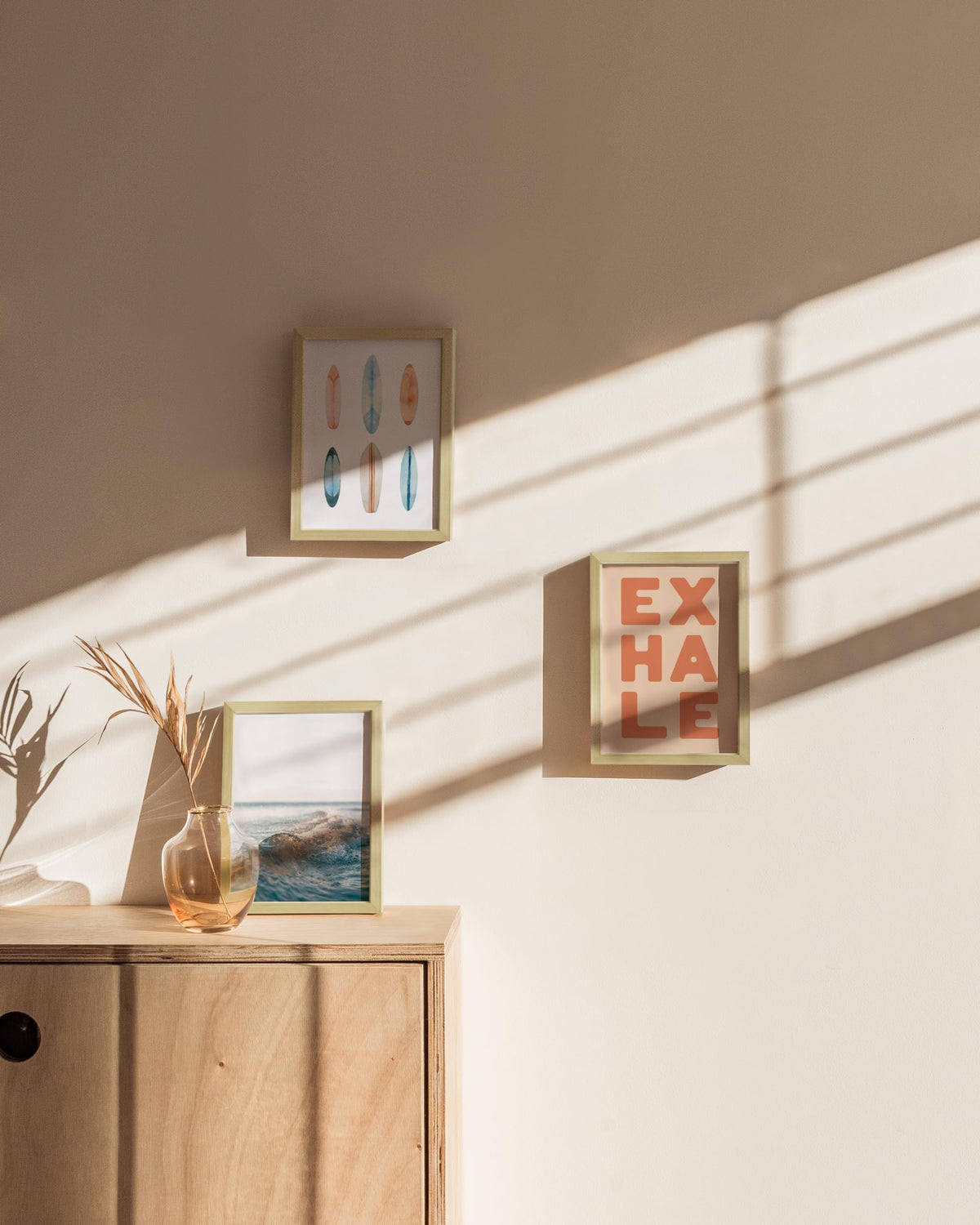 Standalone Gold Aluminum Frame Set of 3 (3 Count)