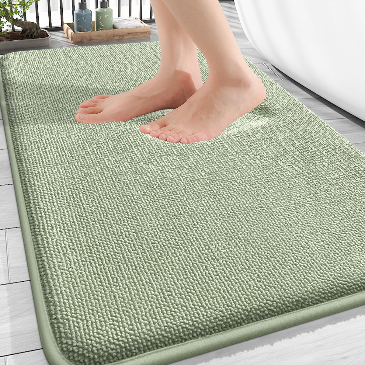 Thick Memory Foam Bathroom Rug 30x18
