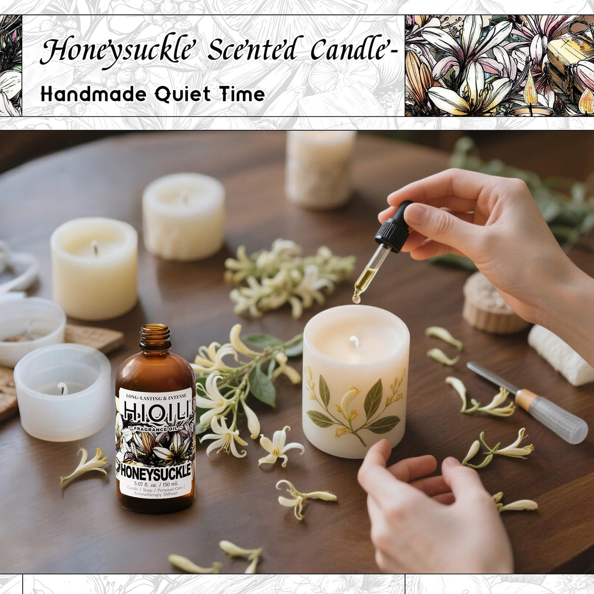 Honeysuckle Fragrance Oil for Diffuser & Candle Making (5.07 Fl Oz)