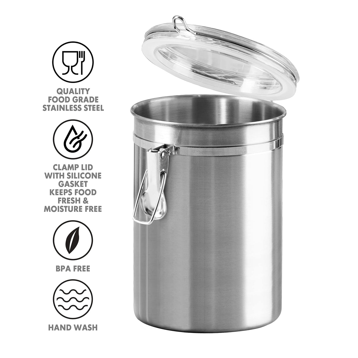 Stainless Steel Kitchen Canister 62 fl oz