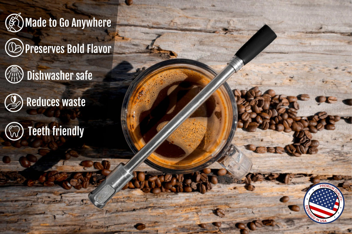 Portable Coffee and Tea Brewing Straw