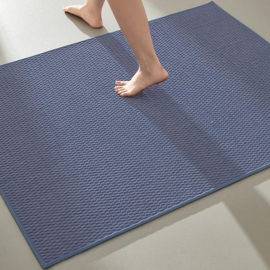 Large Bathroom Rugs Non Slip Washable Bath Rugs Super Absorbent Bathroom Rug Thin Quick Dry Low Pile Bath Mats (14.4 Sq Ft)