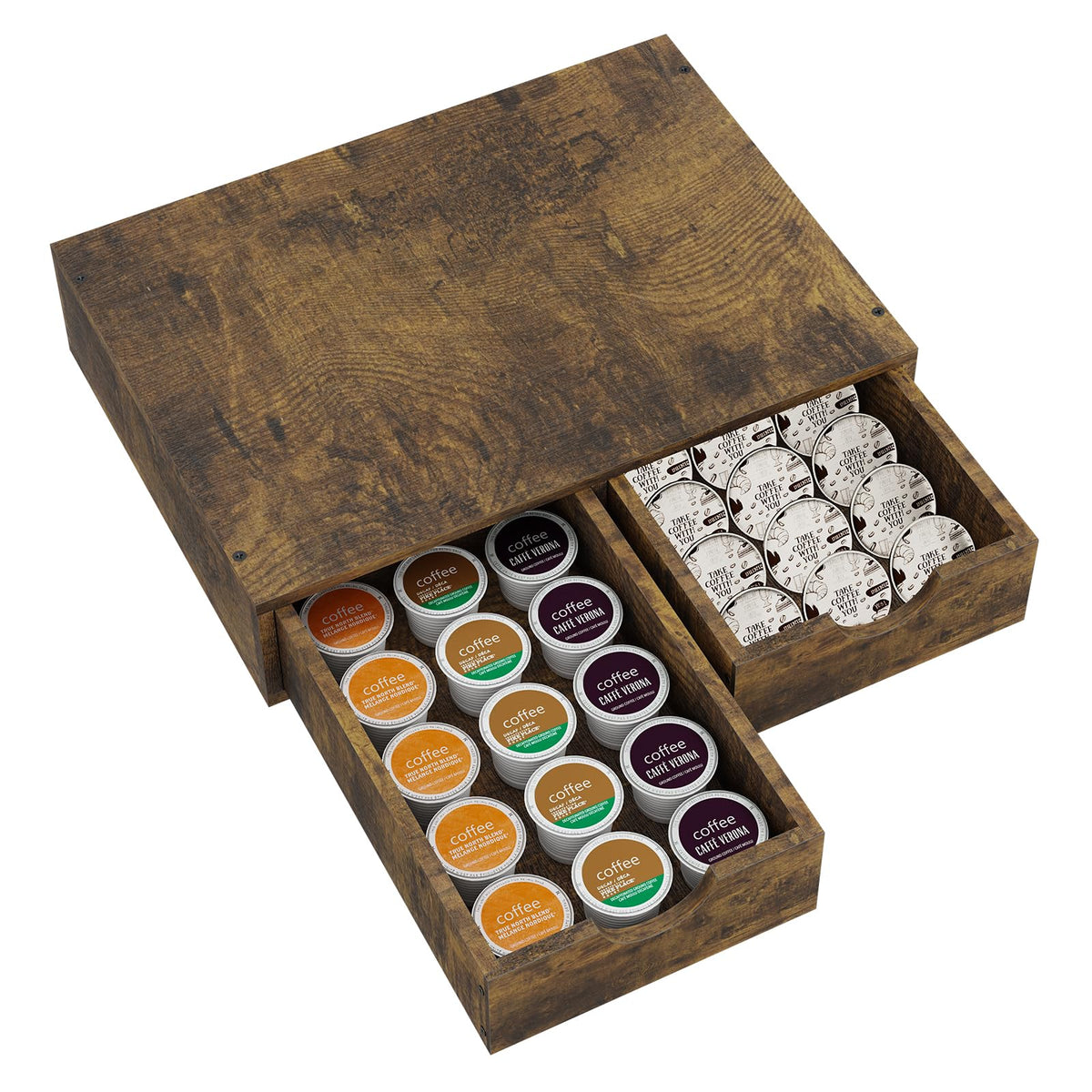 Wooden Coffee Pod Holder Drawer