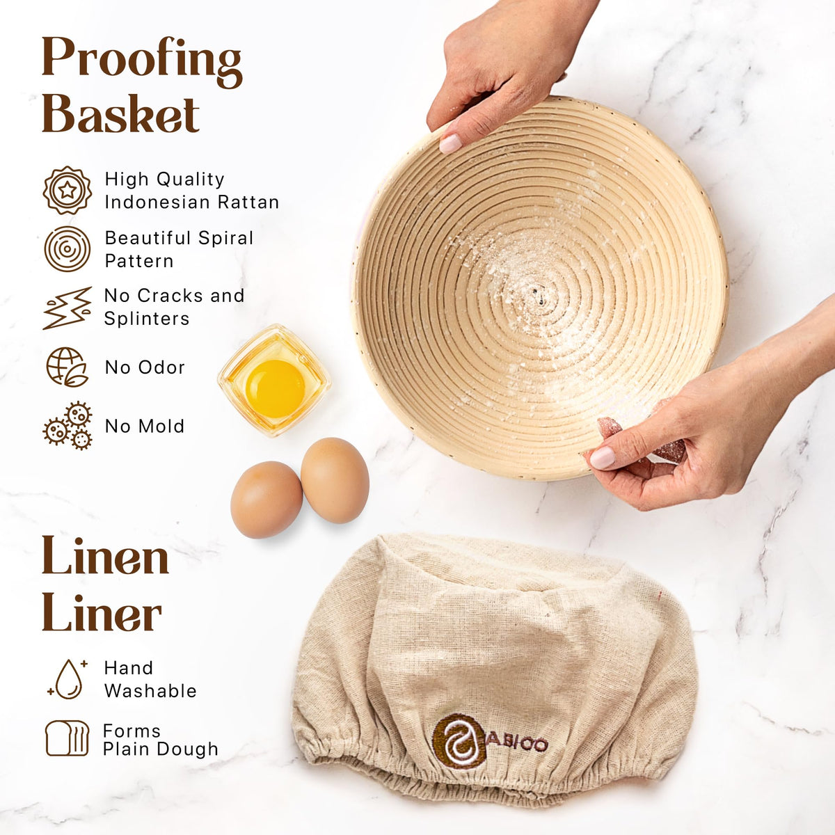 Sourdough Bread Starter Kit with Jar and Baking Supplies
