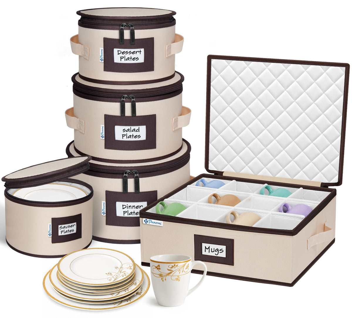 Fine China Storage Containers (2 Count)